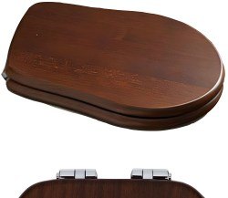 Сидение для унитаза Kerasan Retro 108840, фурнитура хром