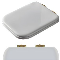 Сидение для унитаза Kerasan Waldorf 418601, фурнитура бронза