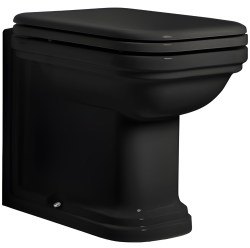 Приставной унитаз Kerasan Waldorf 411804, черный