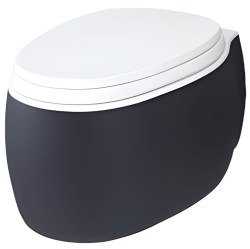 Подвесной унитаз Agape Pear 2 ACER0897WZG, серый матовый