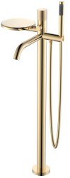 Напольный смеситель для ванны Boheme Stick 129-GG.2, золото