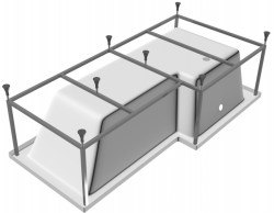 Каркас с ножками для ванны Vayer Options 165