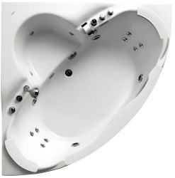 Акриловая ванна Gemy G9025 II B 155x155 с гидромассажем