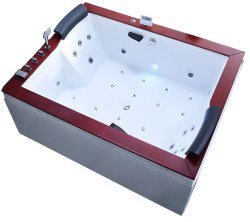 Акриловая ванна Gemy G9052 II K L 185x150 с аэромассажем и гидромассажем