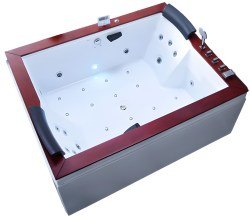 Акриловая ванна Gemy G9052 II K R 185x150 с аэромассажем и гидромассажем
