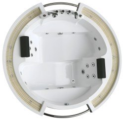 Акриловая ванна Gemy G9060 B 210x210 с гидромассажем