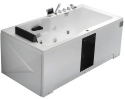 Акриловая ванна Gemy G9066 II K R 170x85 с аэромассажем и гидромассажем