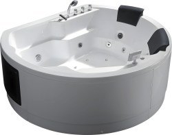 Акриловая ванна Gemy G9063 K 180x160 с аэромассажем и гидромассажем