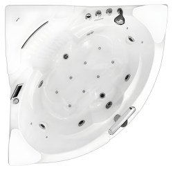 Акриловая ванна Gemy G9082 O 150x150 с аэромассажем и гидромассажем