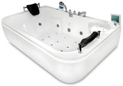 Акриловая ванна Gemy G9085 O L 180x115 с гидромассажем и аэромассажем