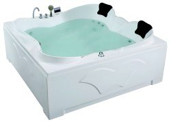 Акриловая ванна Gemy G9089 K R 187x187 с гидромассажем и аэромассажем