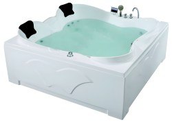 Акриловая ванна Gemy G9089 K L 187x187 с гидромассажем и аэромассажем