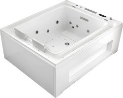 Акриловая ванна Gemy G9268 K 185x150 с аэромассажем и гидромассажем