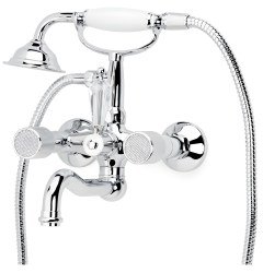 Смеситель для ванны с душем Boheme Royal Cristal 273, хром