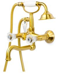 Смеситель для ванны Boheme Camelia 313 с душем, бронза