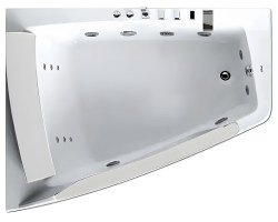 Акриловая ванна Gemy G9056 B L 170x130 с гидромассажем