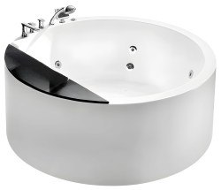 Акриловая ванна Gemy G9230 K 150x150 с аэромассажем и гидромассажем