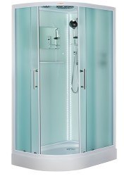 Душевая кабина Esbano Led ESKL115СRR 115x85 с верхним душем