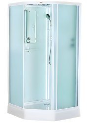 Душевая кабина Esbano Led ESKL100PR 100x100 с верхним душем