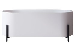 Акриловая ванна Abber AB9443 170x75, отдельностоящая