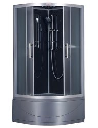 Душевая кабина Esbano Grey ESGT-90CRB 90x90 с верхним душем