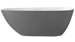 Ванна ABBER Dortmund AM9911WG 170x75 из искусственного камня