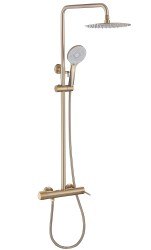 Душевая система Abber Emotion AF8816G с изливом, матовое золото