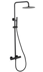 Душевая система Abber Wasser Kreis AF8160B, черная матовая