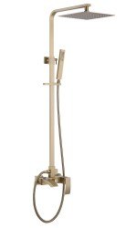 Душевая система Abber Wasserfall AF8616G с изливом, матовое золото