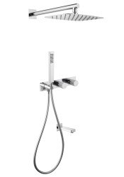 Душевая система Abber Rund AF8717 с изливом, хром