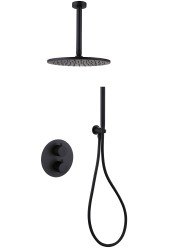 Душевая система Abber Wasser Kreis AF8121B, черная матовая