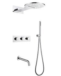 Душевая система Abber Wasser Kreis AF8150 с изливом, хром