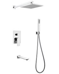 Душевая система Abber Weiss Insel AF8017 с изливом, хром