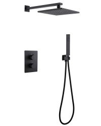 Душевая система Abber Weiss Insel AF8051B, черная матовая