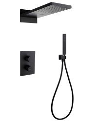 Душевая система Abber Weiss Insel AF8052B, черная матовая