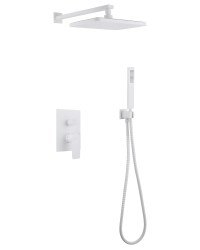 Душевая система Abber Weiss Insel AF8018FW, белая матовая