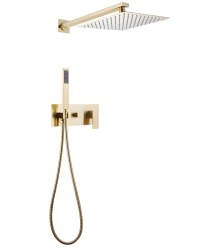 Душевая система Abber Weiss Daheim AF8218G, матовое золото