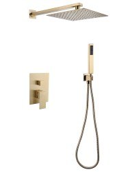 Душевая система Abber Weiss Daheim AF8219G, матовое золото