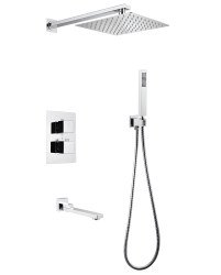 Душевая система Abber Weiss Daheim AF8250 с изливом, хром