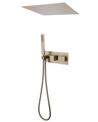 Душевая система Abber Weiss Daheim AF8255G, матовое золото