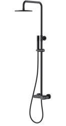 Душевая система Boheme Stick 128-BB с изливом, черная матовая