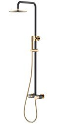 Душевая система Boheme Stick 128-BG.2 с изливом, черная матовая