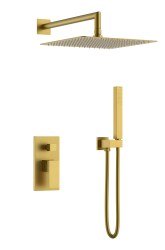 Душевая система Boheme Qubic 474-3-BR, бронза