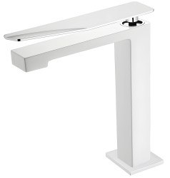 Смеситель для раковины Boheme Q 142-WCR.2, белый матовый