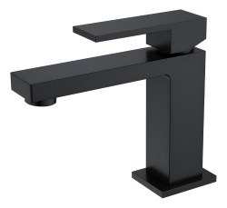 Смеситель для раковины Boheme Qubic 471-B, черный матовый