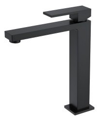 Смеситель для раковины Boheme Qubic 472-B, черный матовый