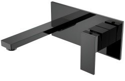Смеситель для раковины Boheme Qubic 475-SGM, оружейная сталь