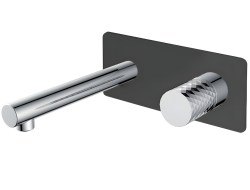 Смеситель для раковины Boheme Stick 125-BCR, черный матовый
