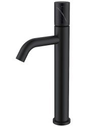 Смеситель для раковины Boheme Stick 122-B-MR-B, черный матовый
