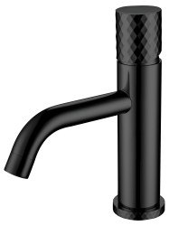 Смеситель для раковины Boheme Stick 121-BB, черный матовый